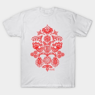 Ukrainian folk traditional embroidery tree. T-Shirt